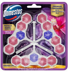 Domestos Aroma L. WC-rúd 3x50g Hibiszk - delfinbuvar