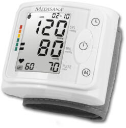 Medisana Tensiometru automat Medisana pentru incheietura, cu afisaj, detectarea aritmiei, masurarea tensiunii arteriale si a pulsului, Alb