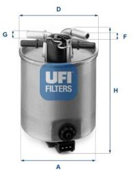 UFI filtru combustibil UFI 24.025. 01 (24.025.01)