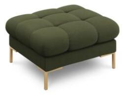  Taburet MAMAIA, Tesatura structurata, Verde, 41x60x60 cm