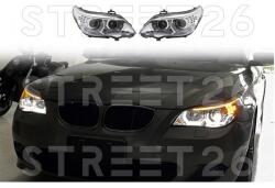 TUNING-TEC Faruri 3D LED Angel Eyes compatibil cu BMW Seria 5 E60 E61 (2003-2007) Crom (6836)