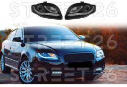 TUNING-TEC Faruri compatibile cu Audi A4 B7 04-08 DAYLIGHT LED Negru (6539)