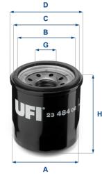 UFI Filtru ulei UFI 23.484. 00 (23.484.00)