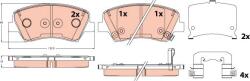 TRW set placute frana, frana disc TRW GDB2510 - automobilus