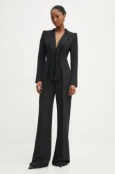 Elisabetta Franchi kezeslábas fekete, v-nyakú, TU00951E2 - fekete 36