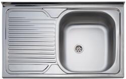 haaus Chiuveta Sanq, 1 Cuva dreapta, Inox lucios, pe masca, 80 x 50 cm (96112)