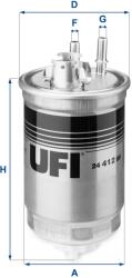 UFI filtru combustibil UFI 24.412. 00 (24.412.00)