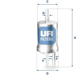 UFI filtru combustibil UFI 31.855. 00 (31.855.00)
