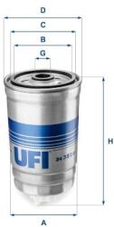 UFI filtru combustibil UFI 24.351. 01 (24.351.01)