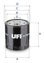 UFI Filtru ulei UFI 23.721. 00 (23.721.00)