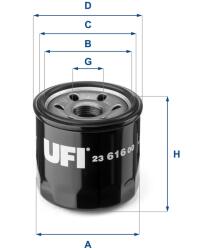 UFI Filtru ulei UFI 23.616. 00 (23.616.00)