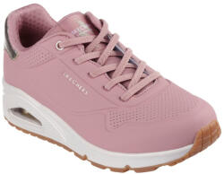 Skechers Uno Shimmer Away női bebújós gumifűzős rózsaszín sneaker cipő 155196-ROS
