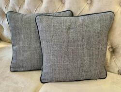 Hiko Set 2 perne decorative cu fata detasabila, Hiko gri cu negru, editie limitata (100006074)