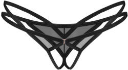 Obsessive - Freedom Euridia Crotchless Thong - Black