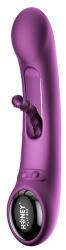 HoneyPlayBox - Tempo-Pressure Sensing App-Controlled Kinky Finger Tapping G-spot Vibrator Purple
