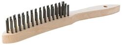 FORTIS - Perie manuala din sarma pentru otel, 3 randuri, 0.35mm [4317784789691] (4317784789691) - constructii-mag