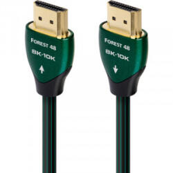 AudioQuest Cablu video Audioquest Forest 48, HDMI Male - HDMI Male, v2.1, 0.6m, negru-verde (HDM48FOR060)