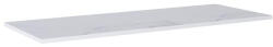 AREZZO design Mosdópult, AREZZO design CALACATTA márvány mosdópult 140/90+50) 49, 4 matt fehér, 20 mm - zuhanykabin