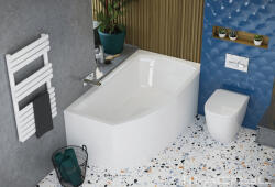 M-Acryl Kád, M-Acryl Minima 160x95 jobbos + kádláb - zuhanykabin