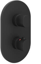 RAVAK Falba süllyesztett csaptelep, Ravak Chrome II CR II 067.20BL. O3. RB071 termosztátos, belső egység - zuhanykabin