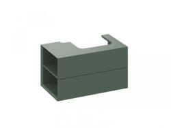 RAVAK Alsó szekrény, Ravak SD Lite 80 fürdőszobai szekrény, grey green, balos X000001876 - zuhanykabin