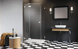 Radaway Zuhanykabin, Radaway Essenza Pro White KDJ szögletes fehér zuhanykabin 100x80 átlátszó jobbos - zuhanykabin