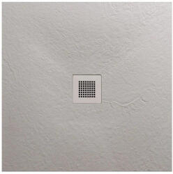 AREZZO design Zuhanytálca, AREZZO design SOLIDSoft zuhanytálca 100x100 cm, BETON, színazonos lefolyóval (2 dobo - zuhanykabin