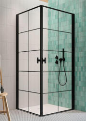 Radaway Zuhanykabin, Radaway Nes Black KDD I Factory 90x90 - zuhanykabin