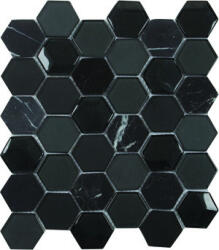 Aita Mozaik, Aita Hex Black 26x30 - zuhanykabin