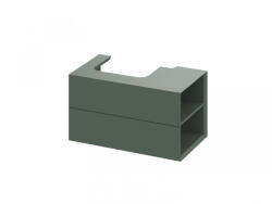 RAVAK Alsó szekrény, Ravak SD Lite 80 fürdőszobai szekrény, grey green, jobbos X000001888 - zuhanykabin