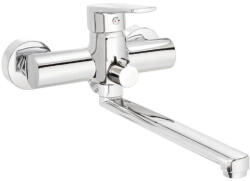 Deante Mosdó csaptelep, Deante Tubo mosdó csaptelep hosszabbított kifolyóval, króm BUT_056M