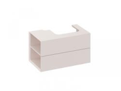 RAVAK Alsó szekrény, Ravak SD Lite 80 fürdőszobai szekrény, alabaster pink, balos X000001878 - zuhanykabin