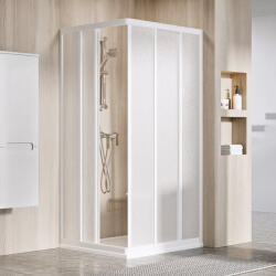 RAVAK Zuhanykabin, Ravak Supernova ASRV3-80 198 fehér+Transparent üveg 15V401R2Z1 - zuhanykabin