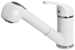 Elleci Mosogató csaptelep, Elleci Csaptelep Venere G68 bianco - zuhanykabin