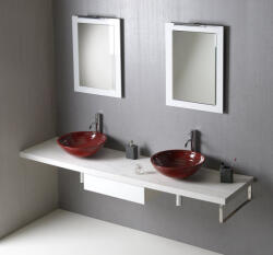 Sapho Fürdőszobabútor mosdópult, Sapho AVICE 250x50 öreg tölgy AV255 - zuhanykabin