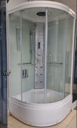 Aqualife Hidromasszázs zuhanykabin, 7810 ECO 90x90x215 fekete - zuhanykabin