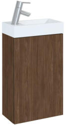 AREZZO design Alsó szekrény, AREZZO design MINI 40 1 ajtós Lincoln dió (alsószekrény + mosdó) - zuhanykabin