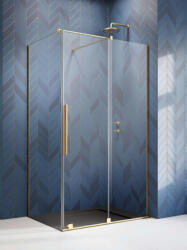 Radaway Zuhanykabin, Radaway Furo Gold KDJ szögletes arany zuhanykabin 160x75 átlátszó balos - zuhanykabin