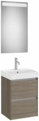 Roca Komplett bútor, Roca Ona A851697511 mosdószekrény Pack mosdóval, tükörrel, sötét szilfa - zuhanykabin
