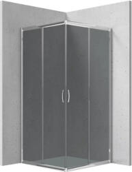 Deante Zuhanykabin, Deante Funkia szögletes zuhanykabin 90x90x185 króm/grafit üveg KYC_441K - zuhanykabin