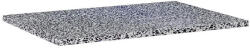 AREZZO design Mosdópult, AREZZO design TERRAZZO márvány mosdópult 70/49, 4/2 fekete matt - zuhanykabin