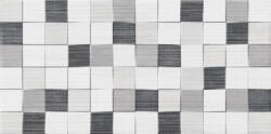 Keros Dekorcsempe, Oliver Design Tessile Cubik Gris 25x50 - zuhanykabin
