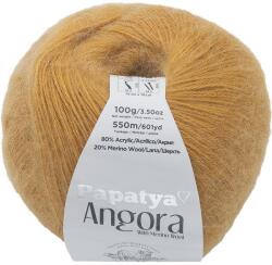 BELLATEX Angora Merino Papatya 100g - 8740 mustár (10097)