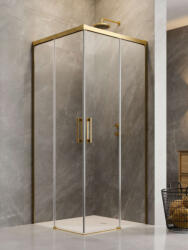 Radaway Zuhanykabin, Radaway Idea Gold KDD szögletes arany zuhanykabin 100x110 átlátszó - zuhanykabin