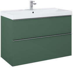 AREZZO design Alsó szekrény, AREZZO design MONTEREY 80 cm-es alsószekrény 2 fiókkal Matt Zöld színben, szifonki - zuhanykabin