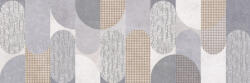 Valore Dekorlap, Valore Princess Grey/White Dekor 25x75 - zuhanykabin