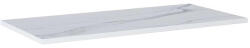 AREZZO design Mosdópult, AREZZO design CALACATTA márvány 100x46 cm mosdópult Matt Fehér színben, 20 mm - zuhanykabin