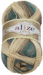 Jan Rejda DIVA batik 100 g - 3307 fehér, bézs, kék (6906)