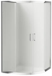 Deante Zuhanykabin, Deante Funkia íves zuhanykabin 90x90x170 króm/matt üveg KYP_653K - zuhanykabin