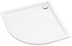 Deante Zuhanytálca, Deante Prizma akril, íves zuhanytálca, fehér 80x80 KTJ_094B - zuhanykabin
